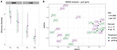 Phosphorus Availability Alters the Effect of Tree Girdling on the Diversity of Phosphorus Solubilizing Soil Bacterial Communities in Temperate Beech Forests